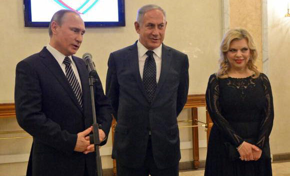 Prime Minister Benjamin Netanyahu and Mrs Sara Netanyahu arrive in Moscow on state visit commemorating 25 years of Israel-Russia relations